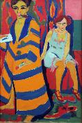 Ernst Ludwig Kirchner self-Portrait with Model (nn03) china oil painting artist
